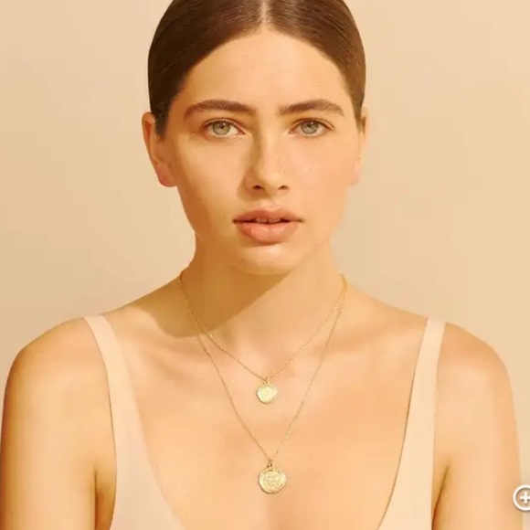 Amber Sceats Jewelry - Amber Sceats Goldtone Double Coin Necklace